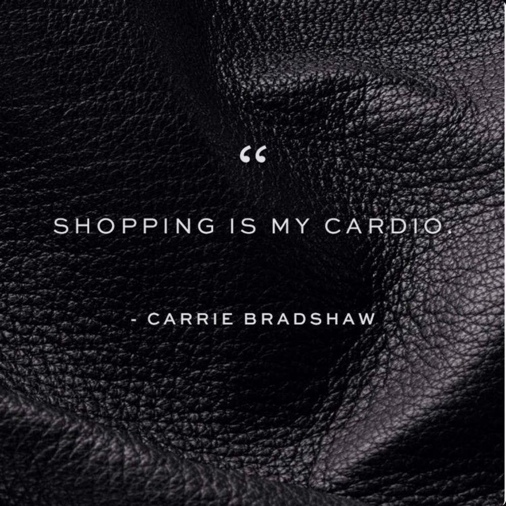 I could give up shopping...